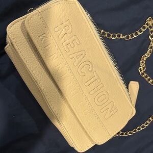 Kenneth Cole Beige Crossbody Bag with Gold Chain